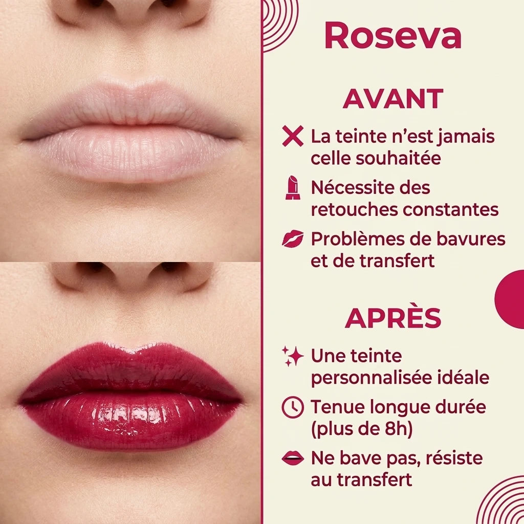Roseva - Rouge à lèvres adaptatif au pH