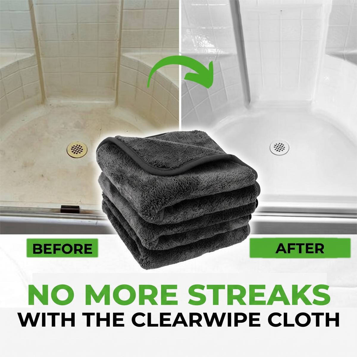 Before and after, no more streaks